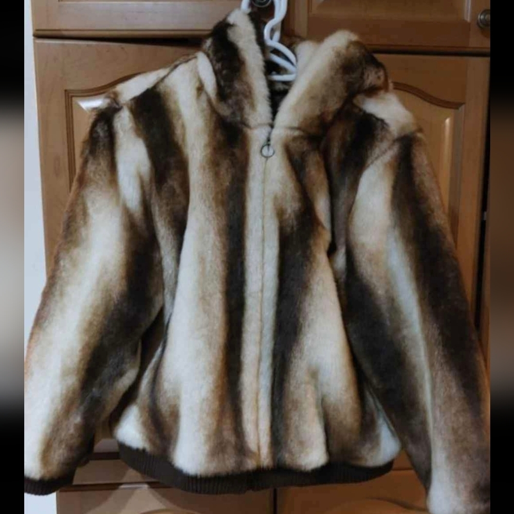 VINTAGE 'REGAL' FAUX FUR BOMBER STYLE COAT
